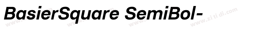 BasierSquare SemiBol字体转换